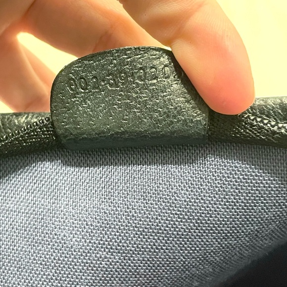 NWOT Vintage GUCCI SHERRY Line Large NAVY Monogram GG Canvas Leather Tote - Picture 13 of 13